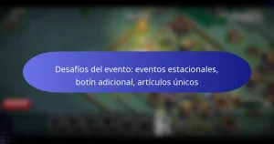 Read more about the article Desafíos del evento: eventos estacionales, botín adicional, artículos únicos