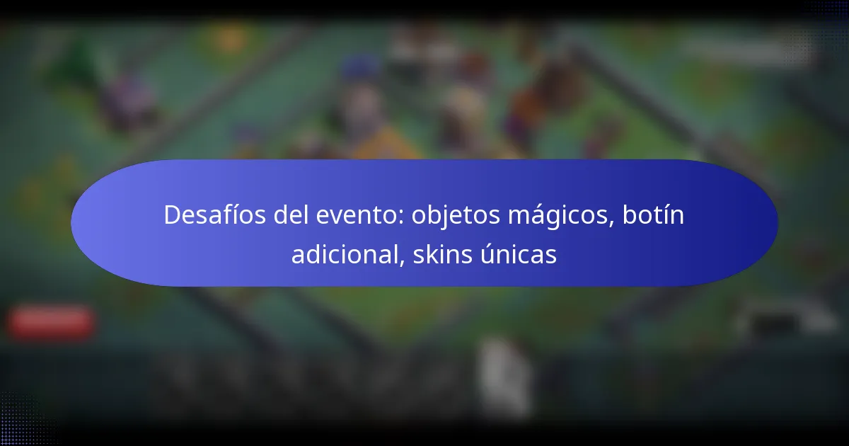 Read more about the article Desafíos del evento: objetos mágicos, botín adicional, skins únicas