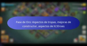 Read more about the article Pase de Oro: Aspectos de tropas, mejoras de constructor, aspectos de héroes