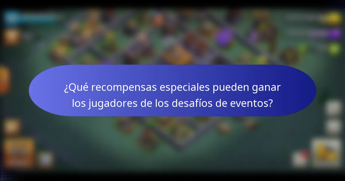 ¿Qué recompensas especiales pueden ganar los jugadores de los desafíos de eventos?
